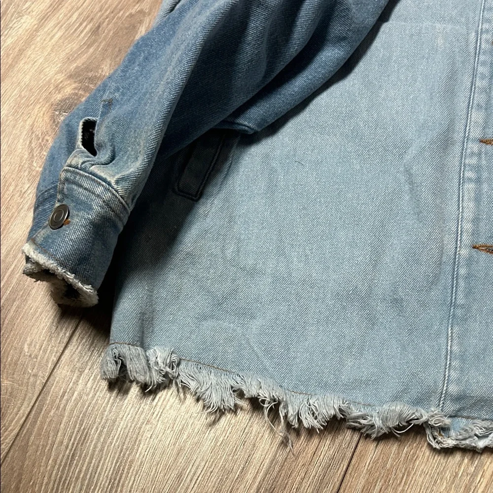 Two-Tone Denim Jacket - Picture 2 of 6